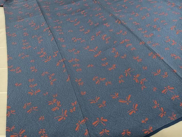 平和屋着物○世界的人形師 辻村寿三郎 ジュサブロー 小紋 舞蝶文 正絹  