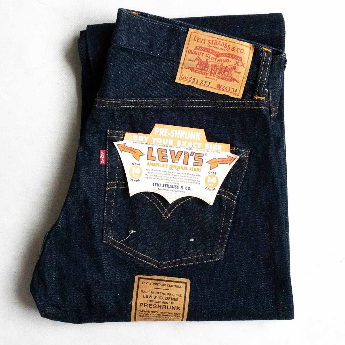 DeadStock/バレンシア製】 LEVI'S 【551ZXX ビッグE デニムパンツ 】34×34 リーバイス 555 米国製 アメリカ製  デッドストック u2410183 - メルカリ