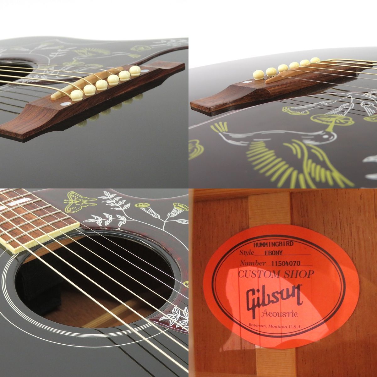 Gibson Custom Shop ギブソン Hummingbird Ebony エボニー 2014