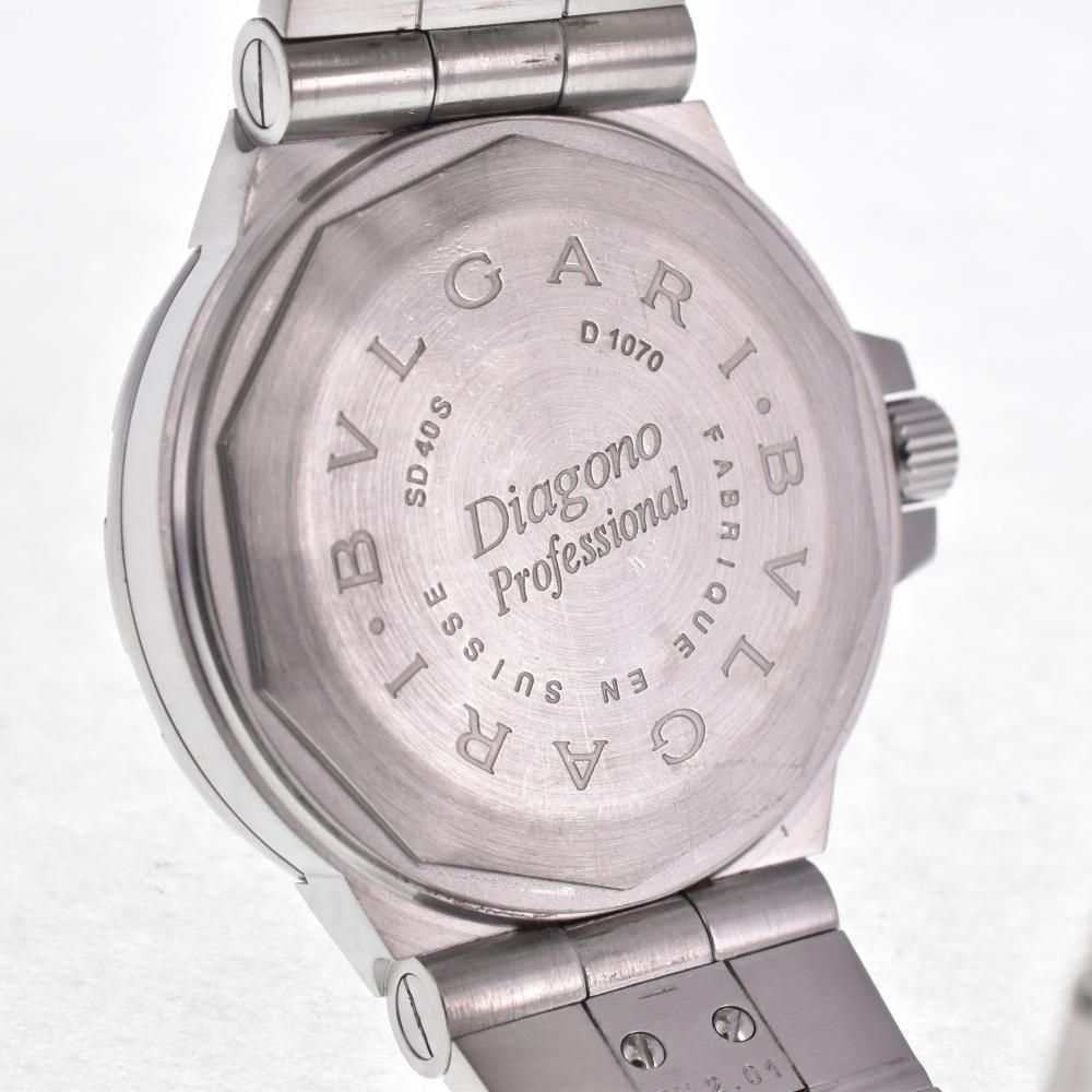 ブルガリ BVLGARI SD40S ディアゴノ スクーバ デイト 自動巻き メンズ 