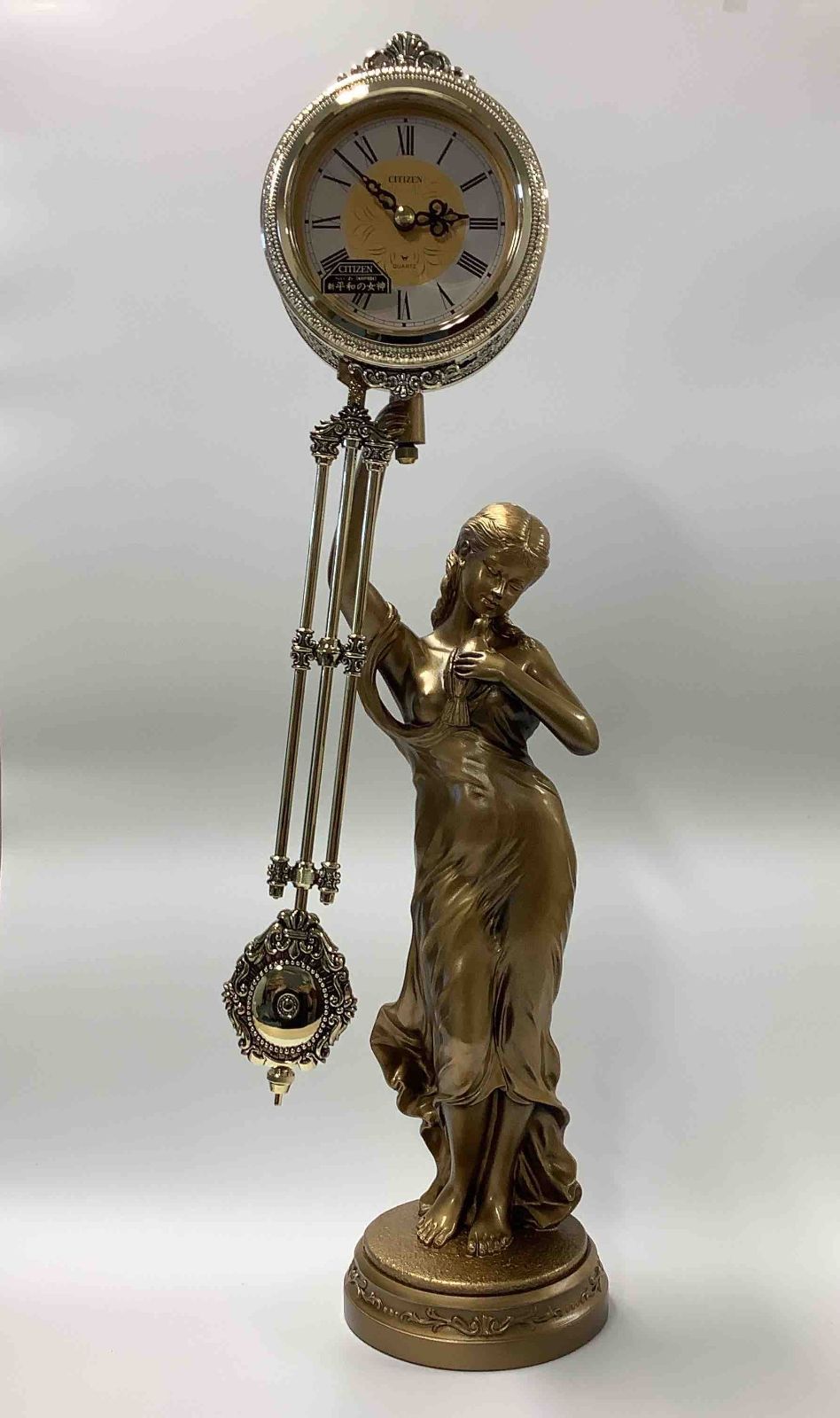 シチズン 振子置き時計新平和の女神 シチズン CITIZEN 新平和の女神 振り子置時計 【未使用品】