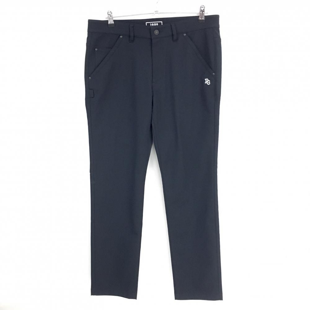 【超美品】パーリーゲイツ パンツ ダークネイビー ロゴ刺しゅう メンズ 6(XL) ゴルフウェア 2022年モデル PEARLY GATES