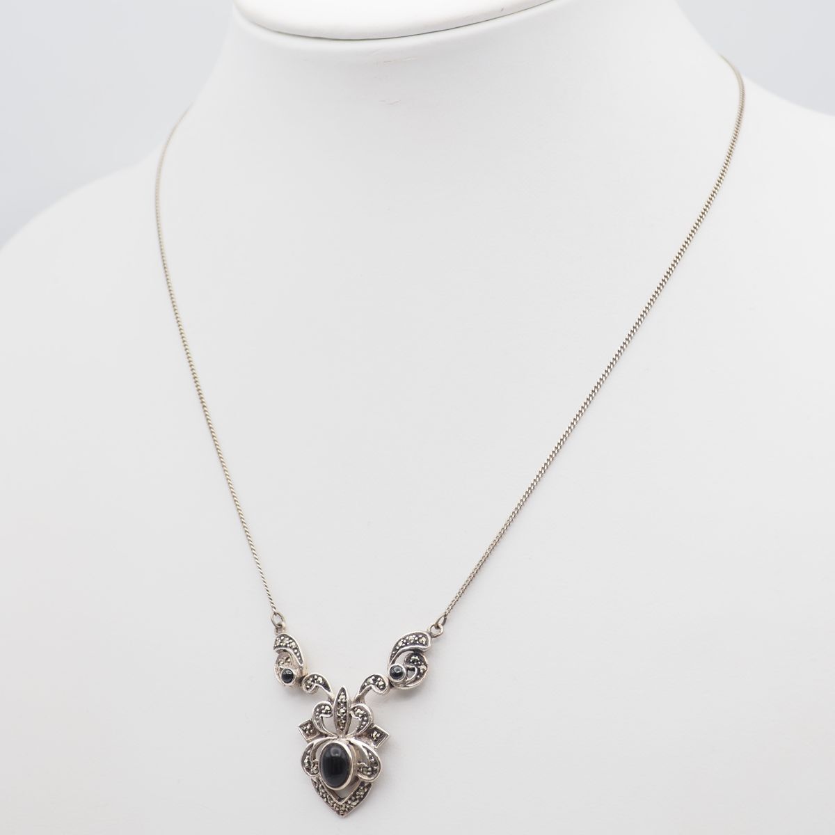 B316 オニキス マーカサイト マルカジット STERLING SILVER925