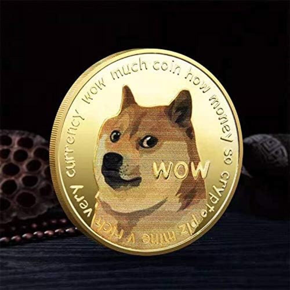 ドージコイン Doge Coin 記念コイン レプリカ 金メッキ かぼす