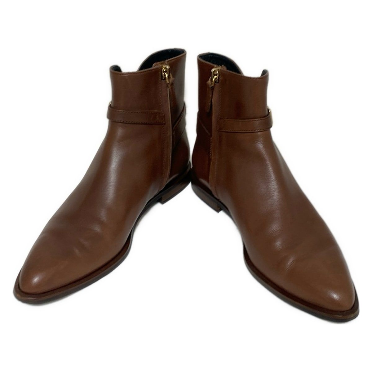 TOD S トッズ ショートブーツ 361 2 レディース - ブラウン レザー