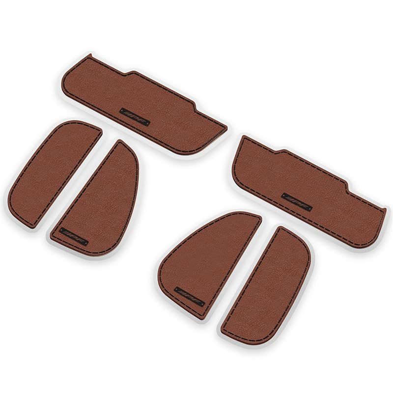 IPF EXPシリーズ ドアハンドルプロテクター レザー調 ハイエース 200系 専用設計 簡単取付 キズ防止 日本製 ブラウン 6枚入り EXH-02