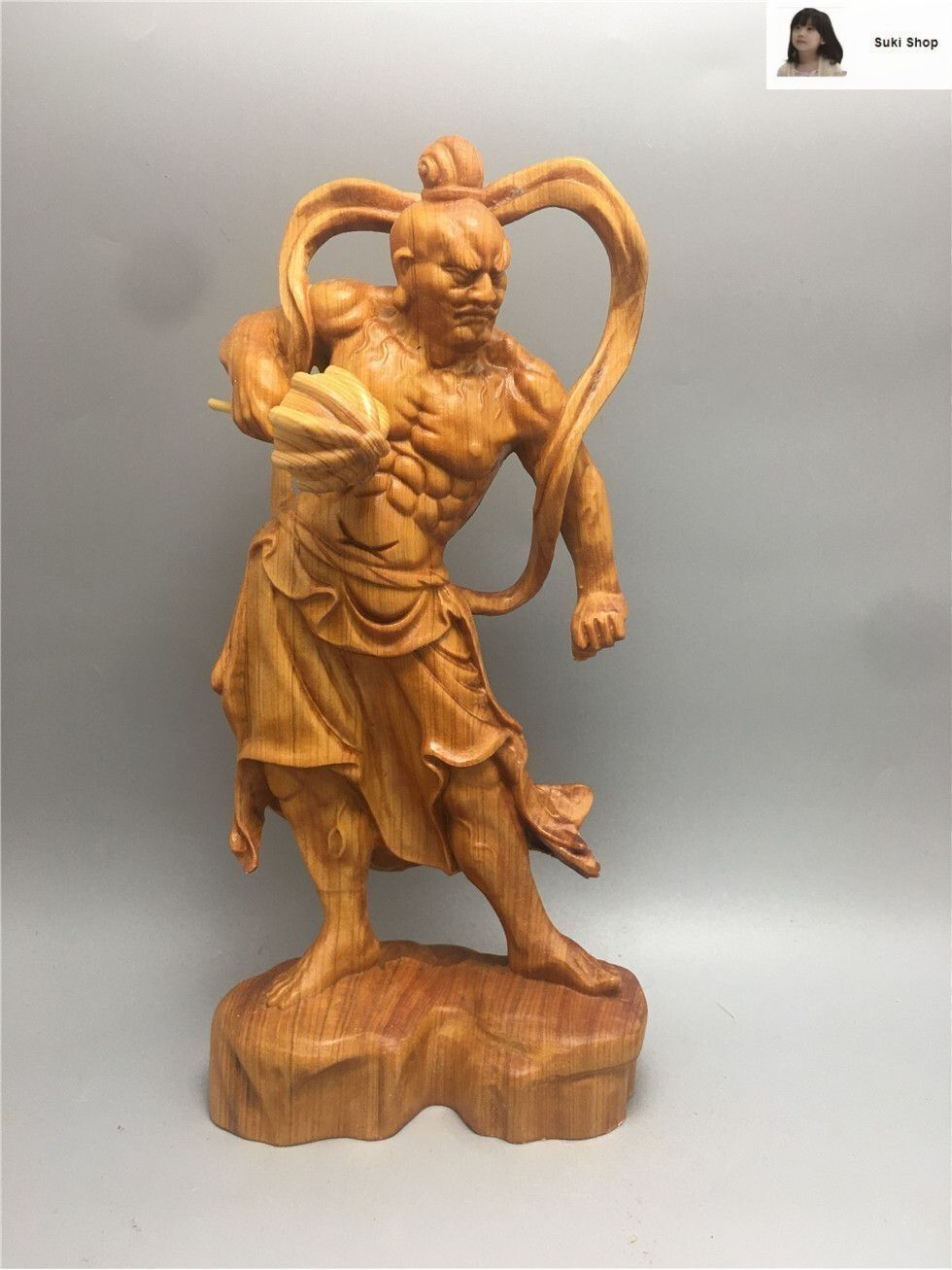 檜材精彫り穢迹金剛仏龕 リビング供養用無垢彫刻品 檜材精彫り穢迹金剛仏龕 リビング供養用無垢彫刻品