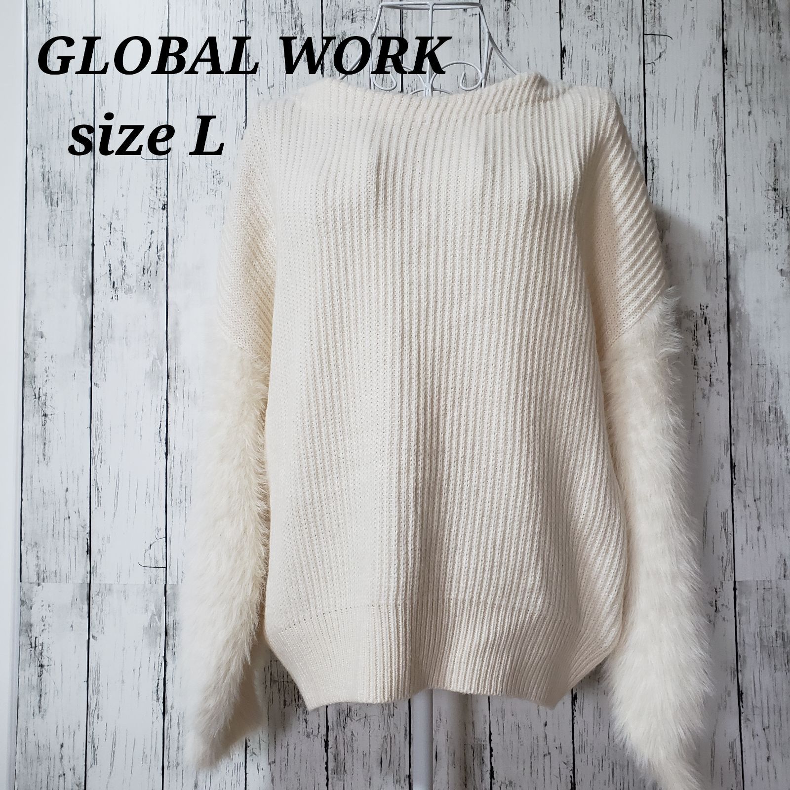 GLOBAL WORK グローバルワークVネックニット - トップス