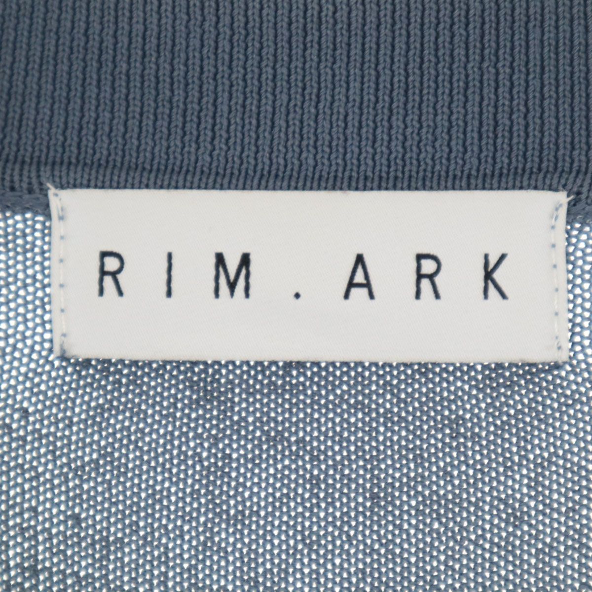RIM.ARK リムアーク 長袖 襟付き ニットカーディガン 38 ブルー系 レディース 古着 中古 RIM.ARK - 古着 RIM.ARK リムアーク 長袖 襟付き ニット
