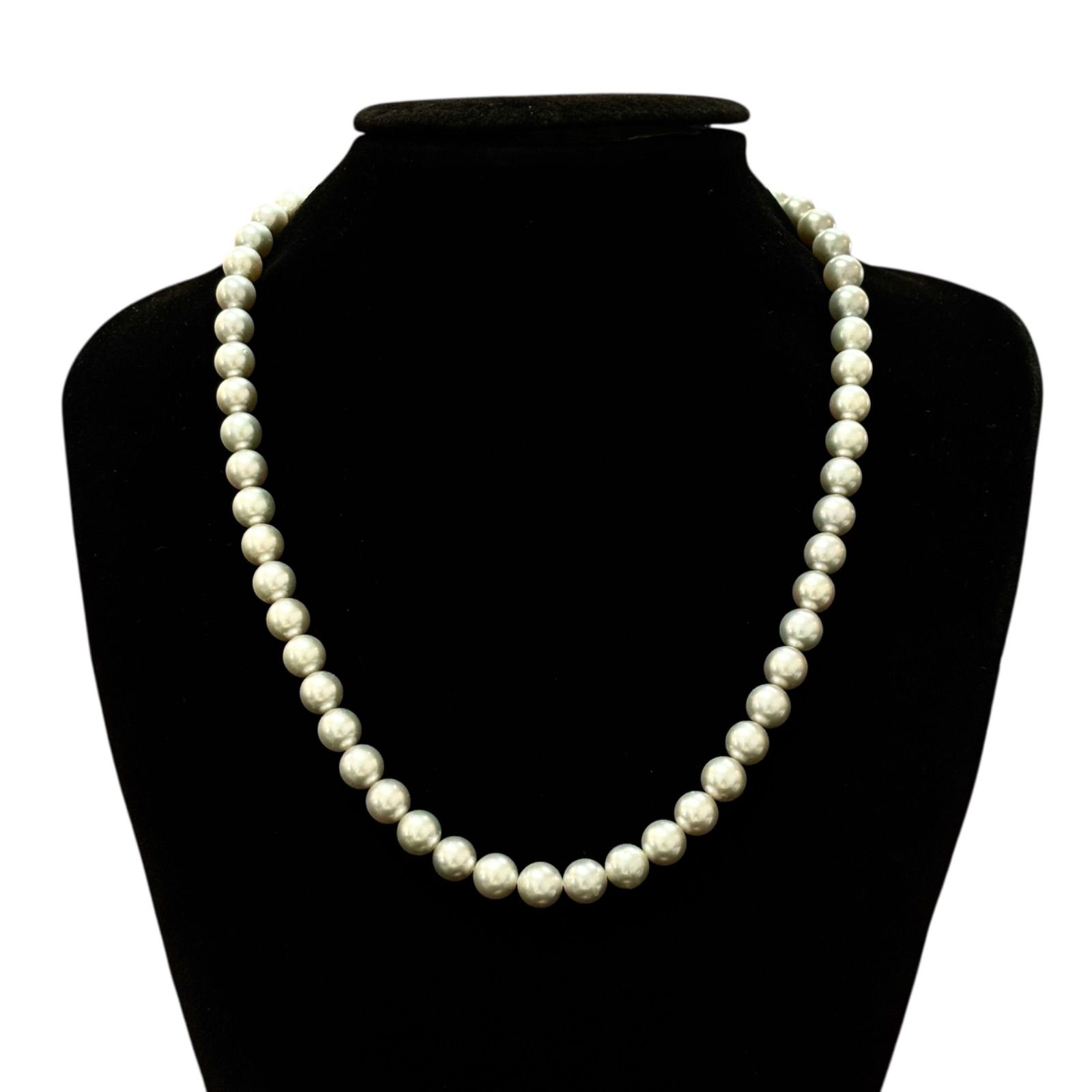 美品⭐️パールのネックレス】 シルバークラスプ刻印あり 長さ約43cm