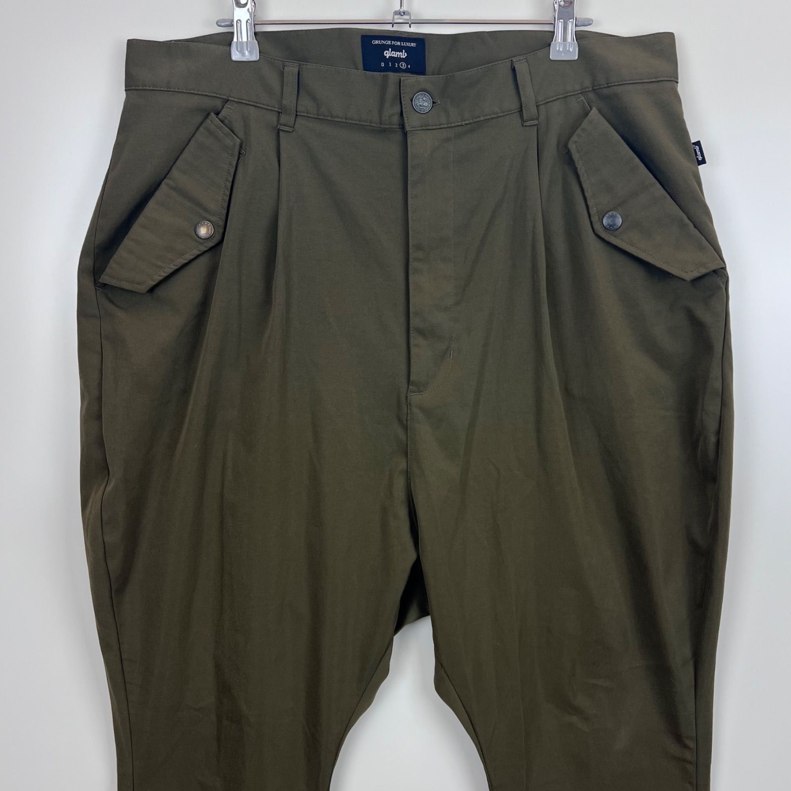 glamb Simon jodhpurs pants olive 3 GB0119/P02 street グラム