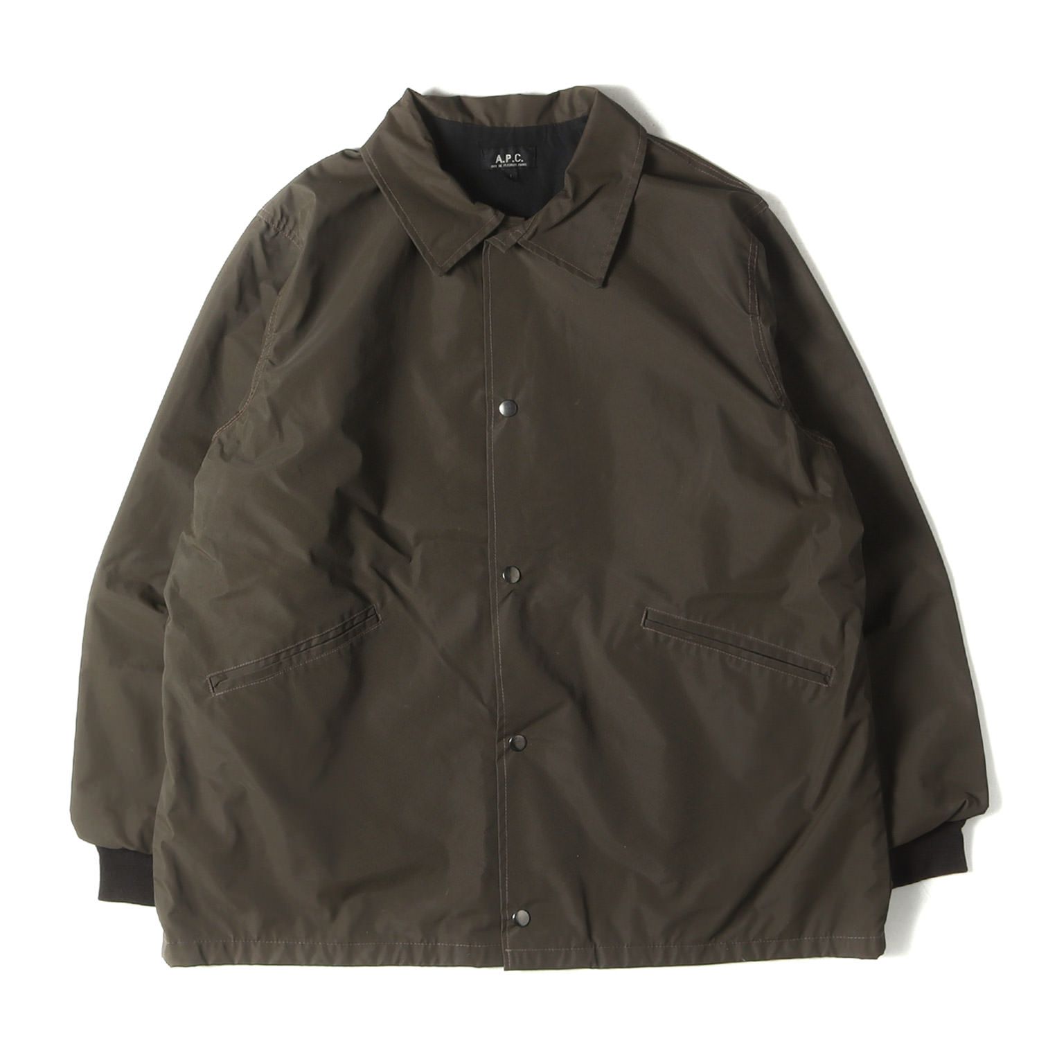90's A.P.C. フランス製 STUDER コーチジャケット ブラック 2 90's A.P.C. フランス製 STUDER コーチジャケット ブラック 2