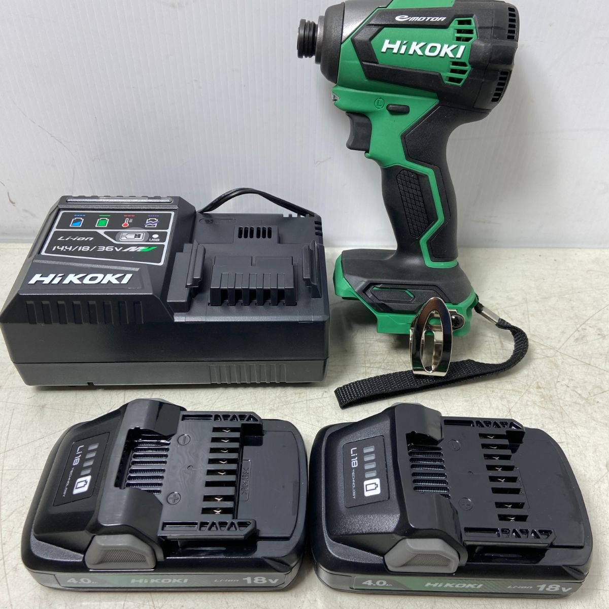 ΦΦHiKOKI ハイコーキ 18Vコードレスインパクトドライバ WH18DE グリーン