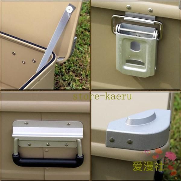 サンドベージュスタッキング アルミ コンテナボックス 50L アウトドア収納ボックスアルミコンテナキャンプ収納箱トランクカーゴ アウトド WWW_NOITHATQUANGTHANH_NET