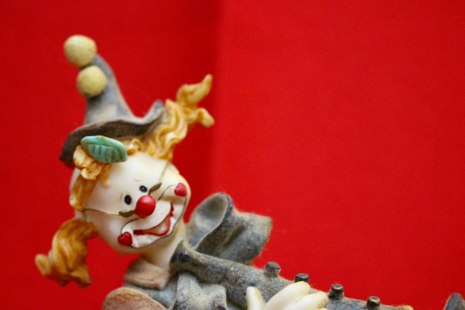 イタリア雑貨・ピエロコレクション【ハートのピエロ　トランペット】 イタリア雑貨・ピエロコレクション【ハートのピエロ トランペット】