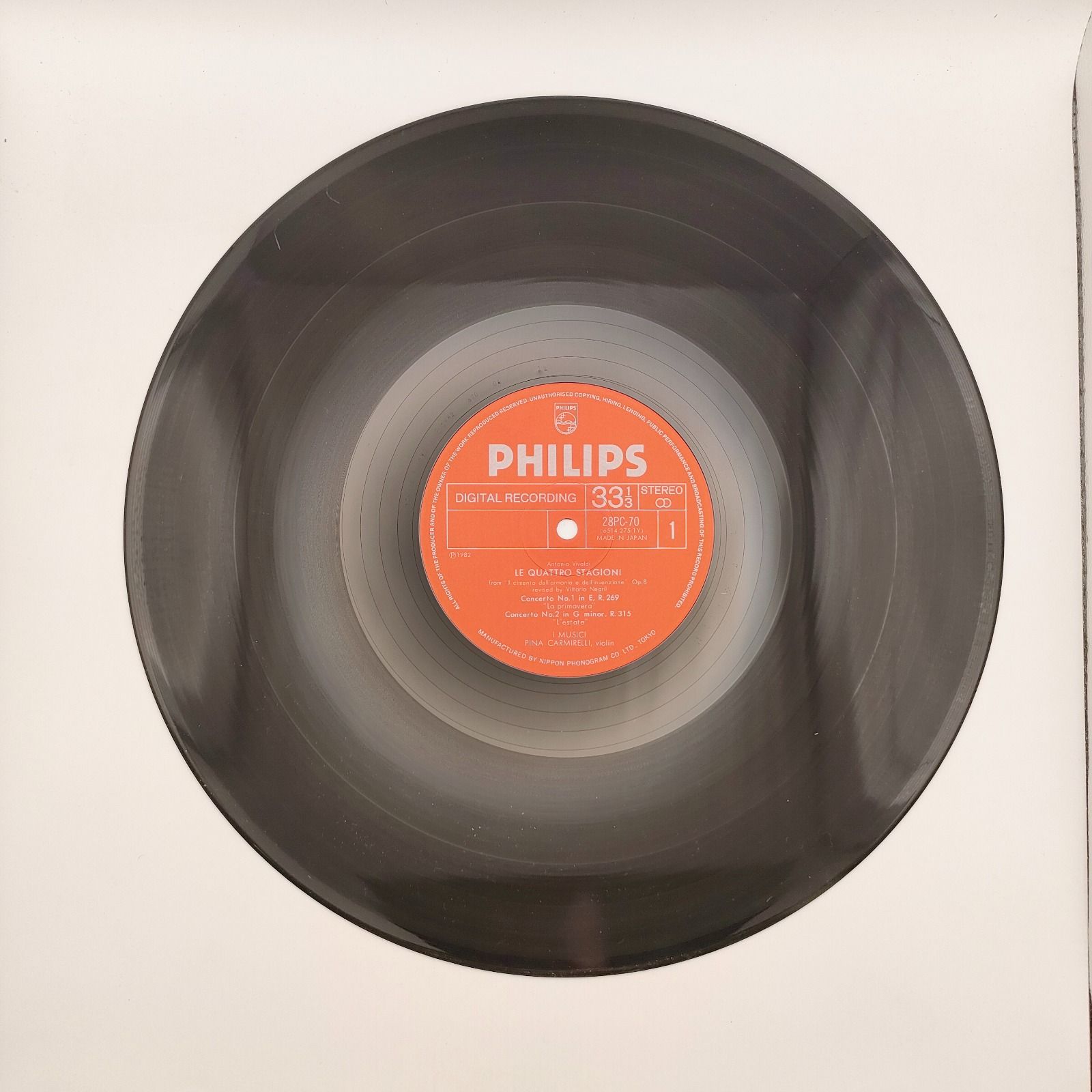 ヴィヴァルディ協奏曲　四季　レコード　LP イ・ムジチ合奏団 ヴィヴァルディ 協奏曲集「四季」作品8