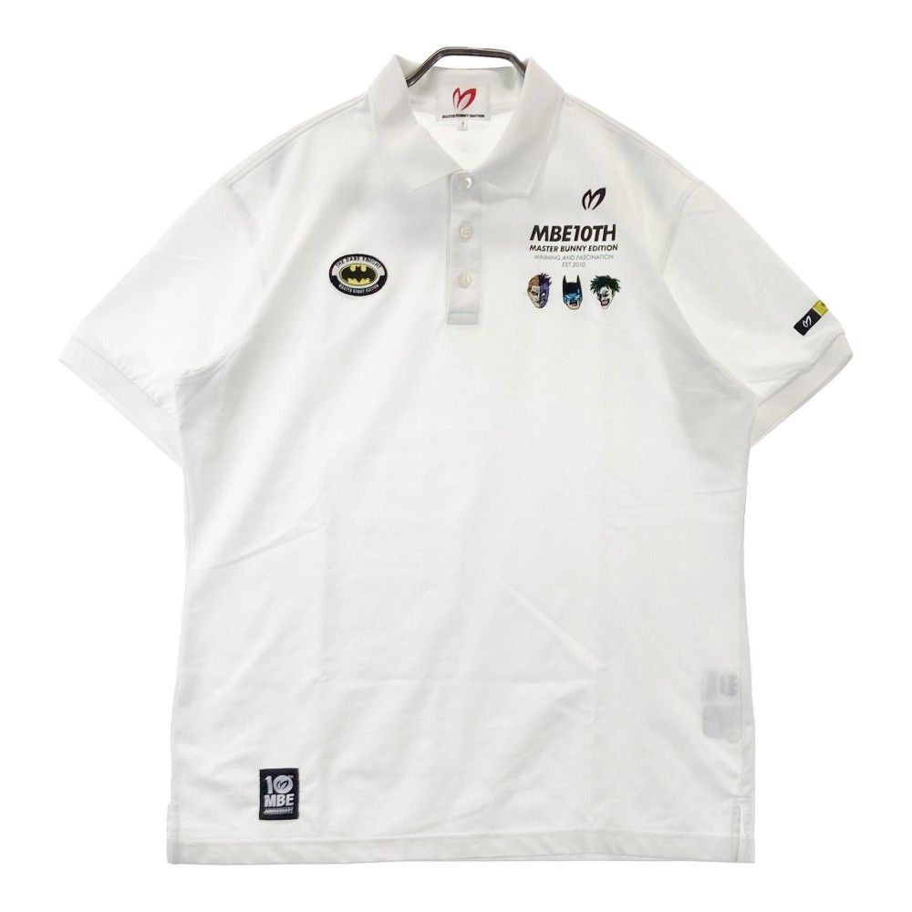 美品マスターバニーエディション ×BATMAN 10周年モデル 半袖ポロサイズ7 サイズ：7 MASTER BUNNY EDITION マスターバニーエディション ×BATMAN