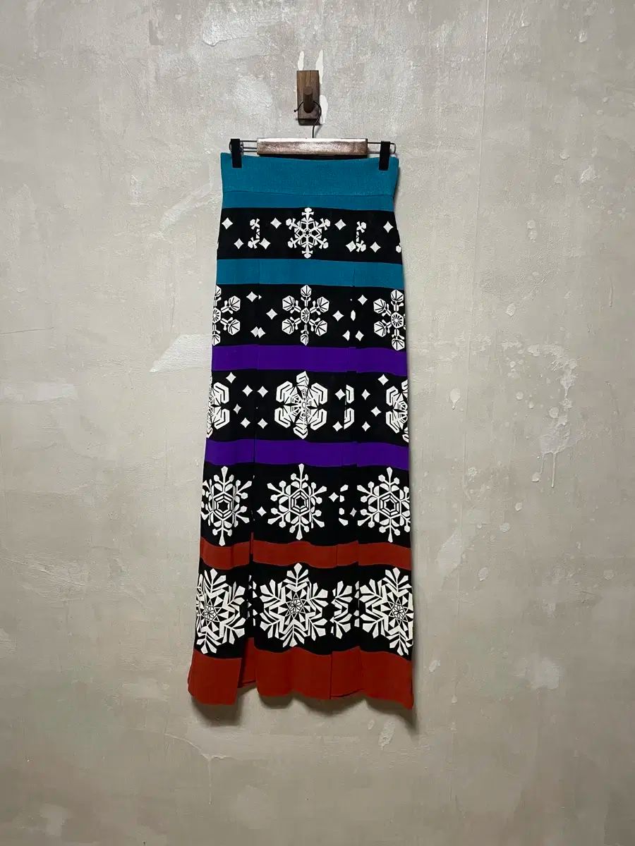 LANVIN LANVIN ランバン スノーフレーク ニット スカート J01688