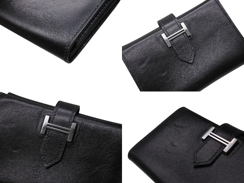 HERMES エルメス べアンミニ カードケース 名刺入れ ボックスカーフ  