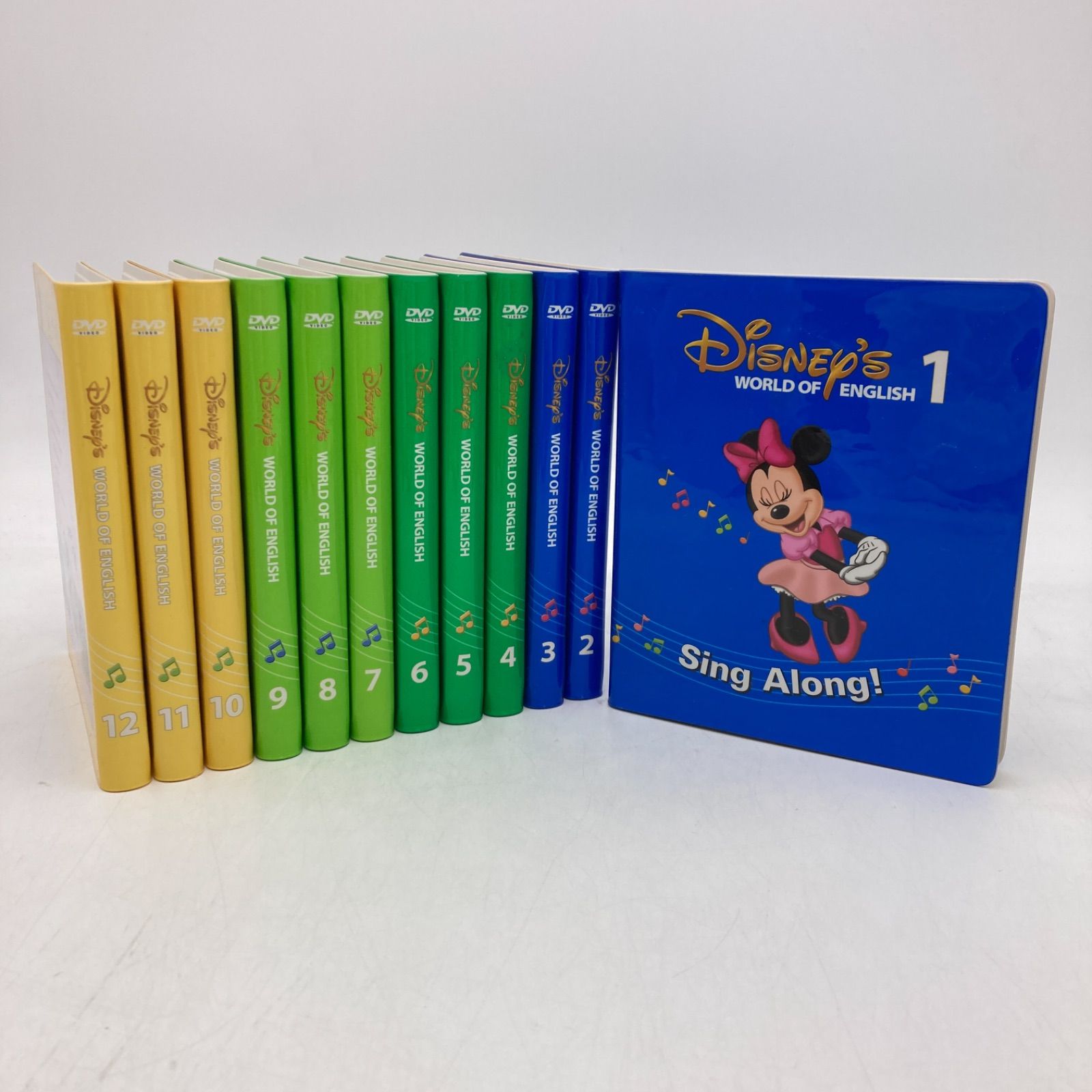 98‐⑫DWE ディズニー英語システム シングアロングDVD シングアロング DVD12枚 新子役 ディズニー英語システム 1001206