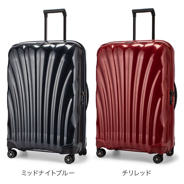 サムソナイト　コスモライト　スピナー75 レッド samsoniteスーツケース コスモライトスピナー75大容量94Lレッド 使用感あり