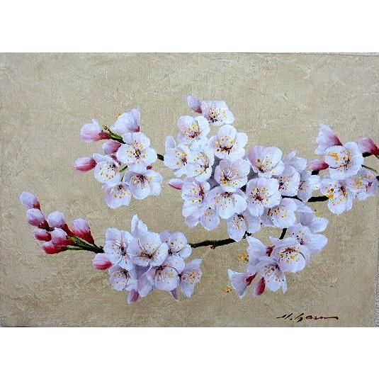 油彩画 洋画 油絵額縁付きで納品対応可 ぶ厚く F8号 「桜」 安田 英明 売買されたオークション情報 落札价格 【au  payマーケット】の商品情報をアーカイブ公開