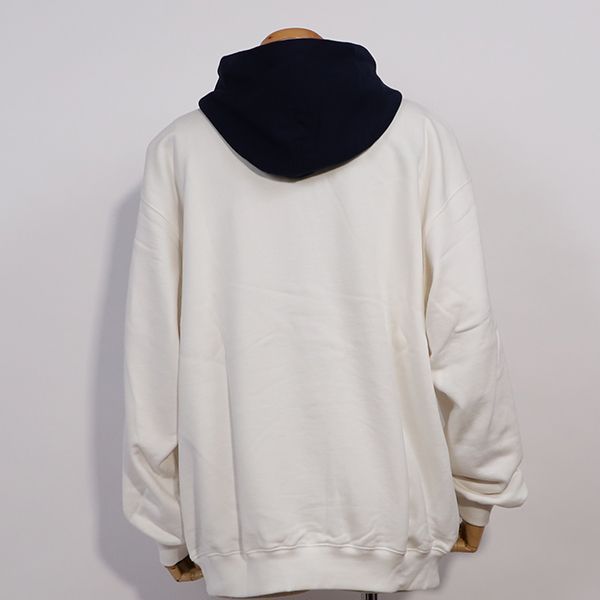 XLARGE】WHT エクストララージ ハーフジップパーカー 101223012015