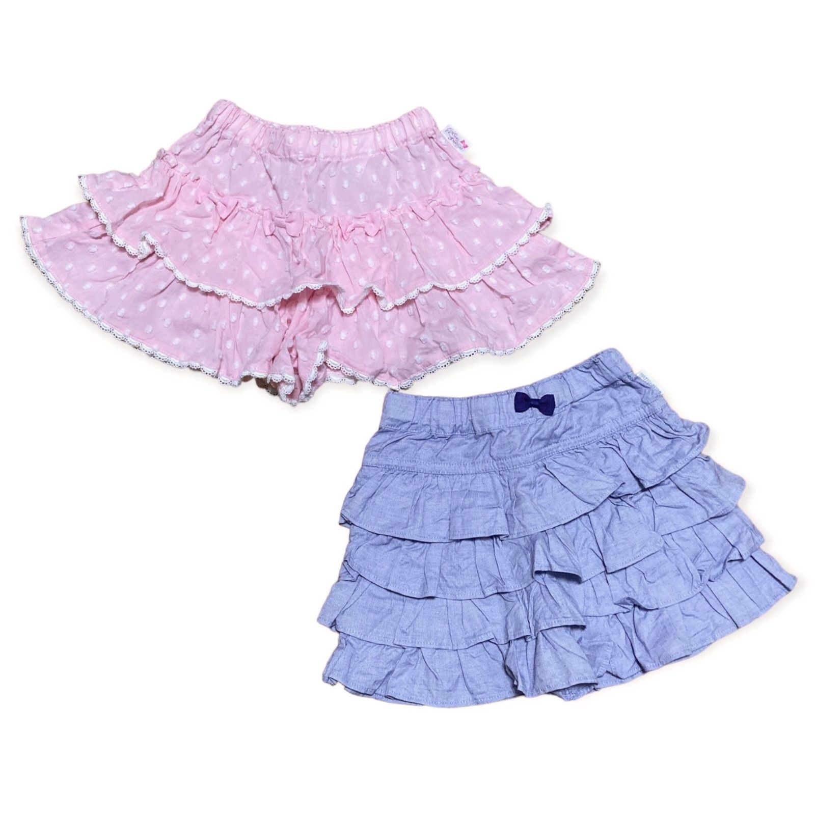 お値下げ中☆mezzo piano キュロット 130cm mezzo piano スカート2枚