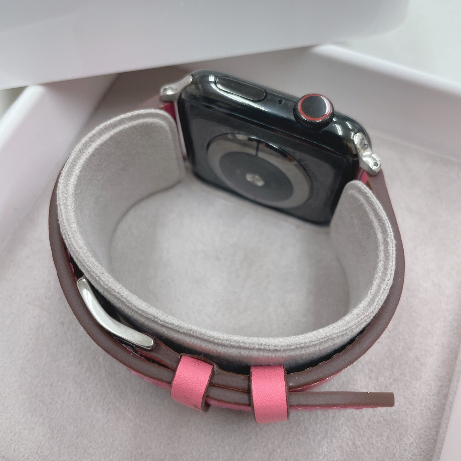 Apple Watch series5 44mm エルメス ブラック - スマートウォッチ専門