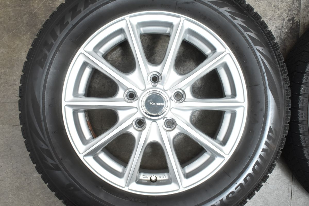 交換用に エコフォルム 15in 6J 45 PCD114.3 ブリヂストン ブリザック VRX2 195 65R15 ノア ヴォクシー エスクァイア ステップワゴン FFCRYSTALESIA_COM