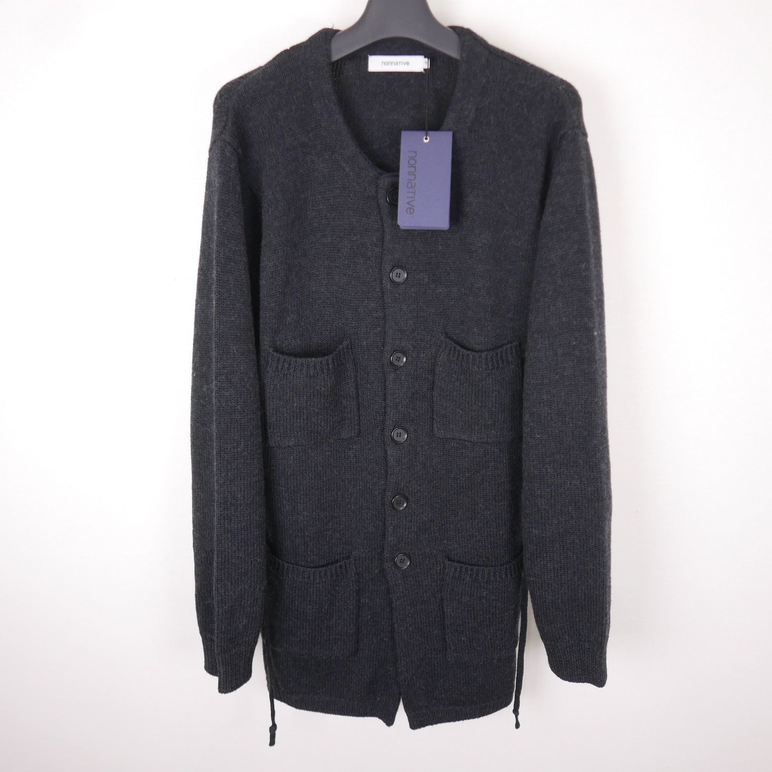 nonnative ノンネイティブ TROOPER LONG CARDIGAN WOOL YARN SOLID 