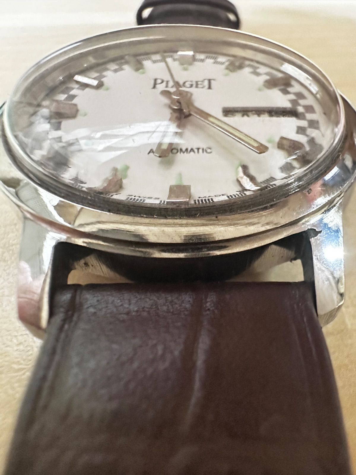 ヴィンテージ ピアジェ PIAGET 白文字盤 自動巻き 25jewels
