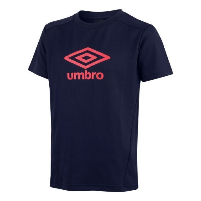 umbro アンブロ 半袖プラクティスシャツ ネイビー 120 UUJVJA65 NVY | スポーツ スポーツ用品 運動 服 衣類 ウエア トップス シャツ 半袖 吸汗速乾 快適 機能性 サッカー フットサル 素材 シンプル 