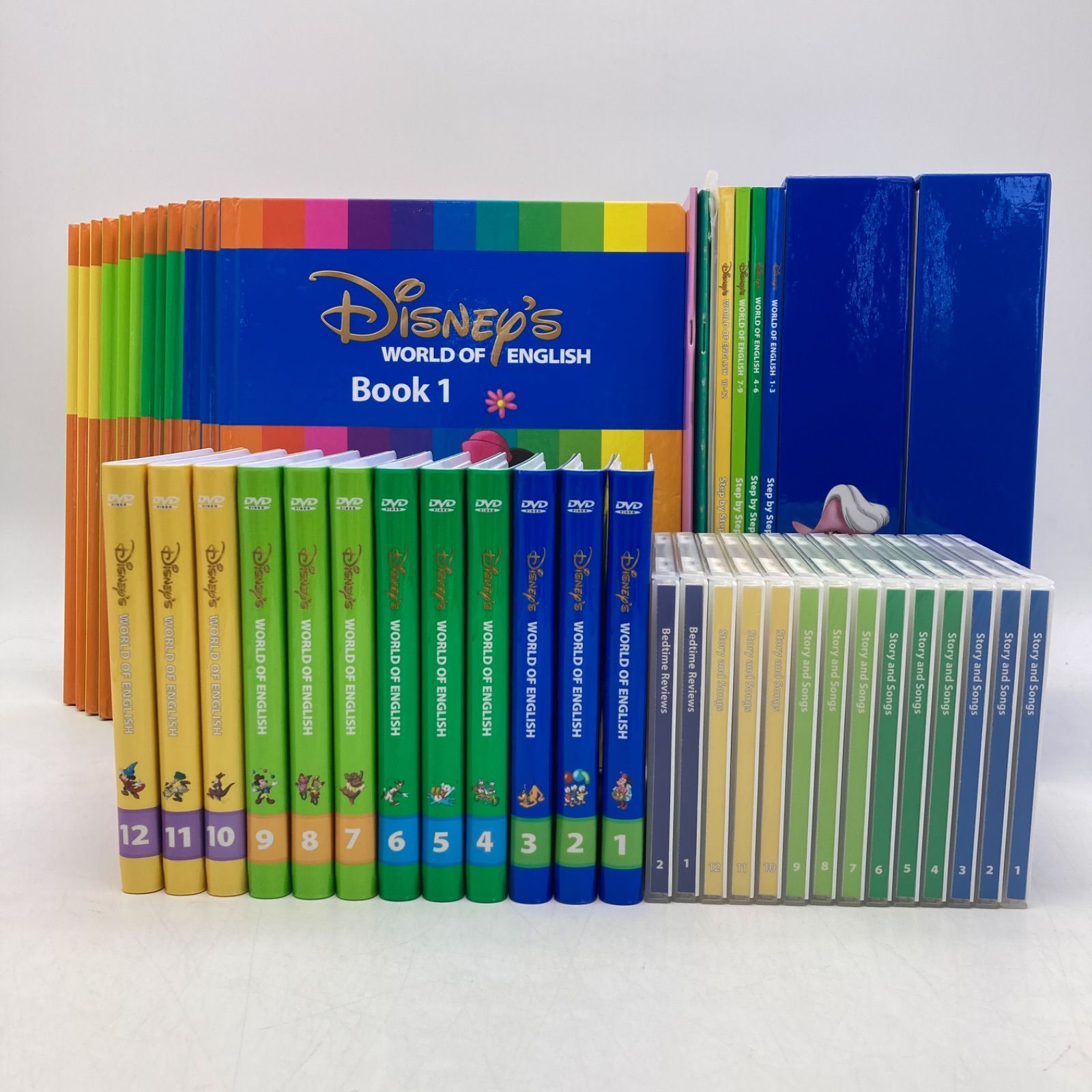 2012年購入 メインプログラムセット 絵本 CD DVD24枚 旧子役 字幕あり ディズニー英語システム DWE Disney ワールドファミリー  中古 708221 - メルカリ