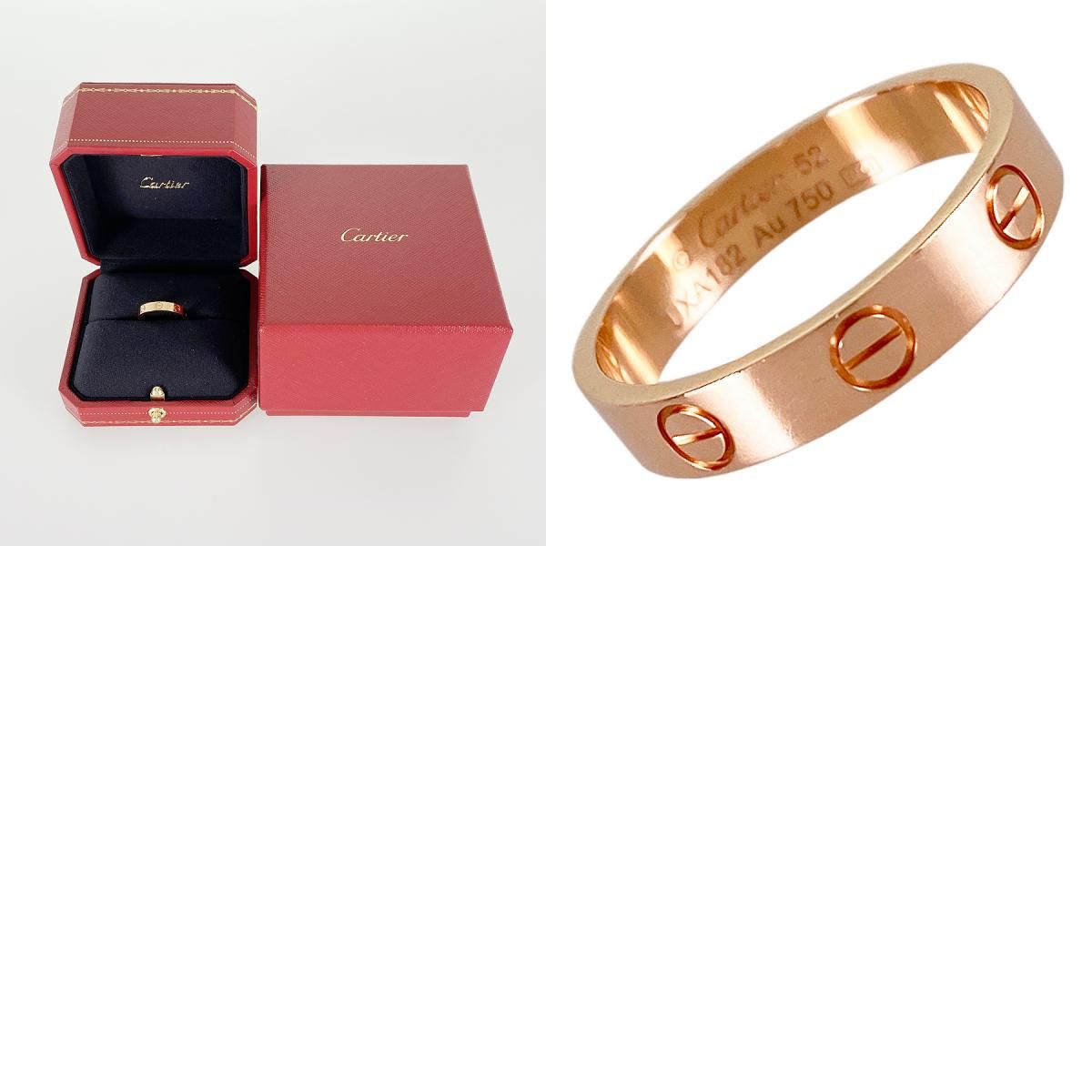 お値下げ❣️Cartier k18PGゴールド リング・指輪 証明書付き CARTIER】カルティエ パリ 12号 リング・指輪 K18イエロー
