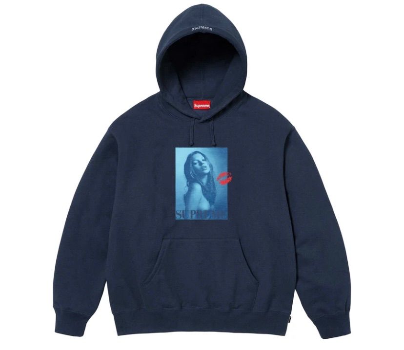 Supreme Kate Moss Hooded Sweatshirt ネイビー Ｍ