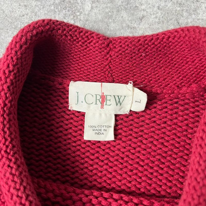 90s 巨人タグ J.CREW ロールネック コットン ニット セーター L / J 