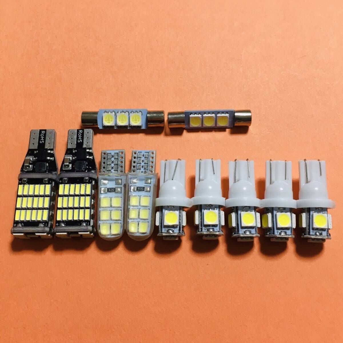 日産 フェアレディZバックランプ T10 LED ルームランプ 11個セット | Z34 フェアレディZ 純正球交換タイプ T10 LED ルームランプ