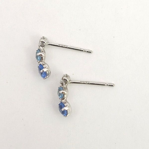 VERITE / ベリテ ◇K10WG ブルートパーズ ピアス キャッチ パール