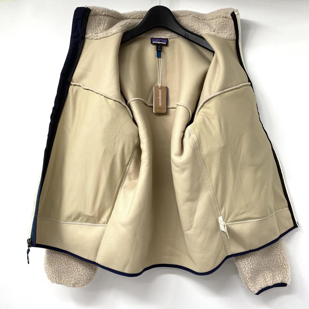 正直うれしいお手頃価格。 Patagonia 20AW クラシックレトロXジャケット サイズM ベージュ ネイビー 23056 パタゴニア 17