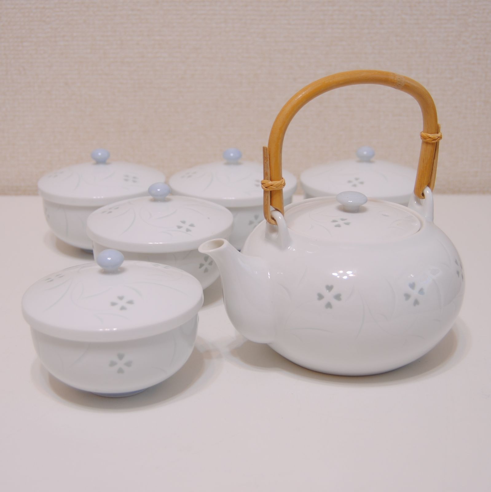 有田焼 原山窯 茶器 ホタル 蛍 急須 汲み出し 茶碗 5客 セット