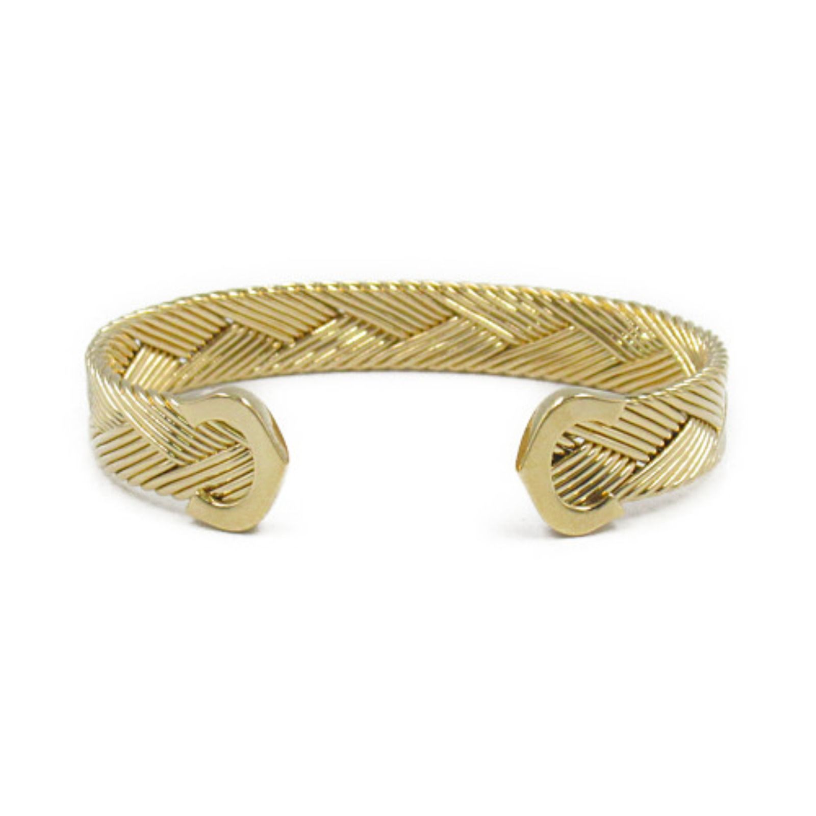 カルティエ CARTIER バングル 2Cバングル 腕回16㎝ K18（イエロー 