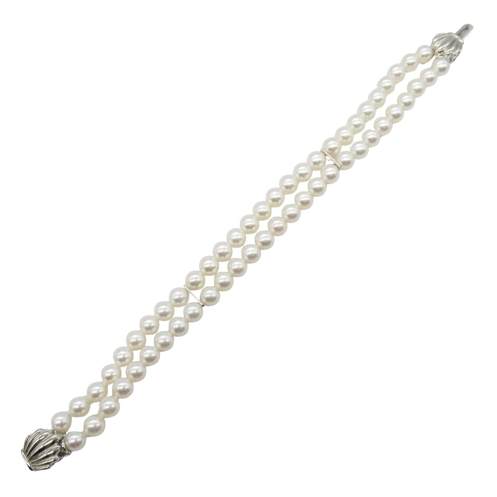 MIKIMOTO ミキモト パール2重ブレスレット ブレスレット - メルカリ