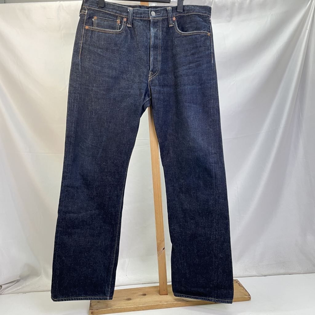 01w-5303 フルカウント FULLCOUNT 1108XX SLIM STRAIGHT Denim ボタンフライ ブルー サイズ36 W36L34 日本製 メンズ デニムパンツ ジーンズ コットン 品