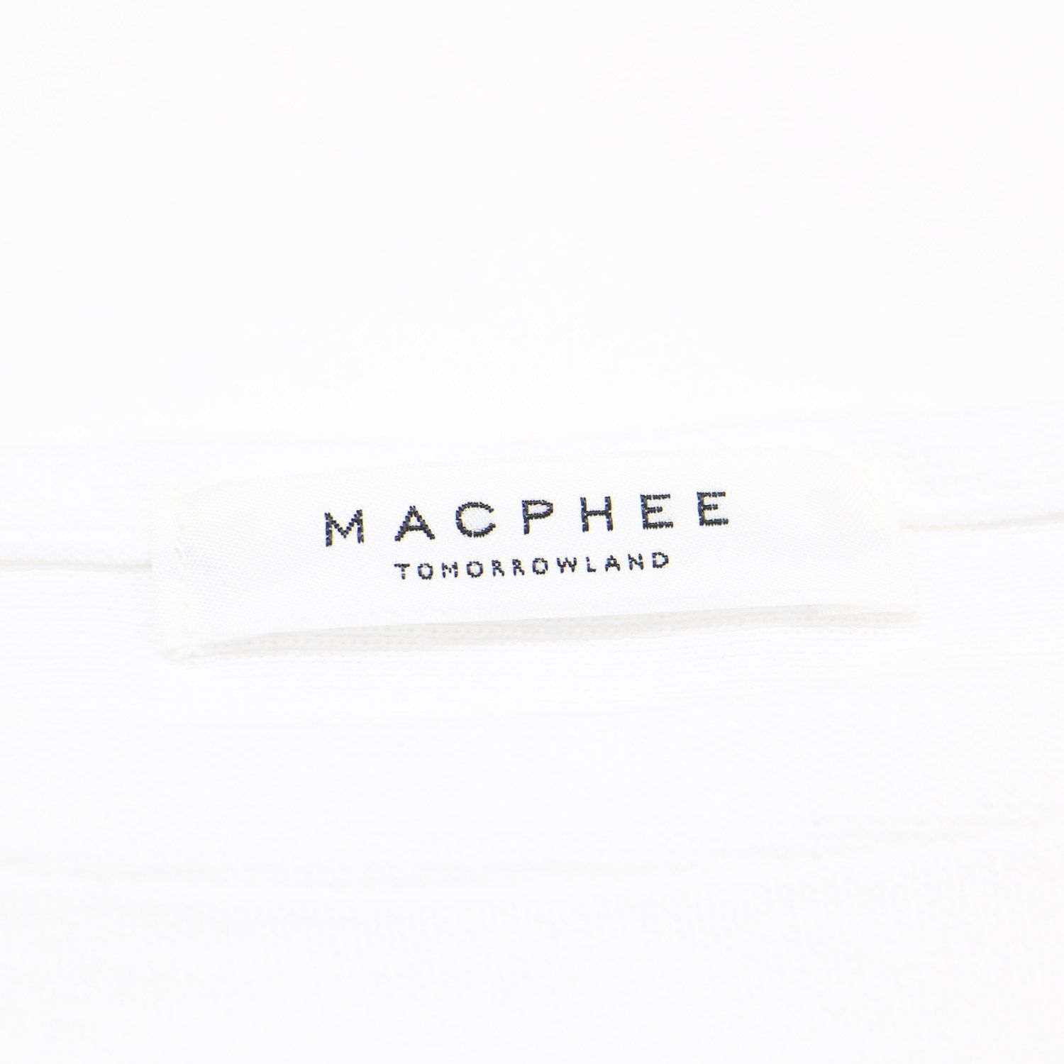 MACPHEE - MACPHEE マカフィー カットソー ホワイト グリーン サイズ:S(9号) / 22春夏 コットン ボーダー ボートネック プルオーバー / カットソー 長袖 ロングスリーブ スリット / トップス Tシャツ【レディース】【中古】 MACPHEE マカフィー カットソー ホワイト グリーン サイズ:S(9号