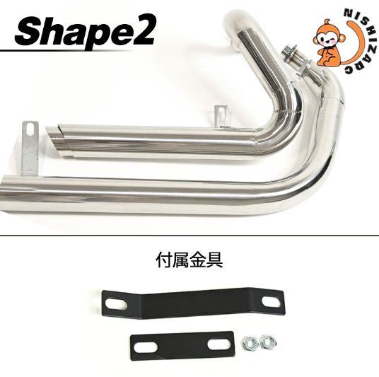 ビラーゴ250 XV125 XV250 対応 スラッシュカットマフラー スラッシュカット マフラー フルエキゾーストマフラー シルバー 社外品 外装 LAWEED_CL