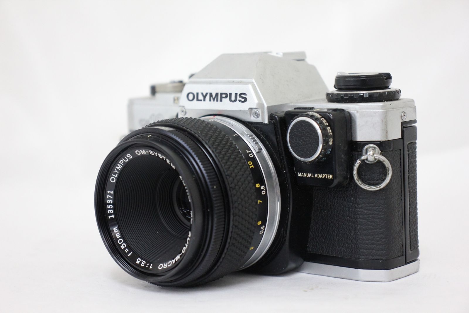 訳あり品 オリンパス Olympus OM-1 OM-SYSTEM ZUIKO MC AUTO-MACRO 50mm F3.5 ボディレンズセット e2852