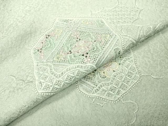 平和屋着物○中国三大刺繍 スワトウ刺繍 総刺繍 訪問着 本場染