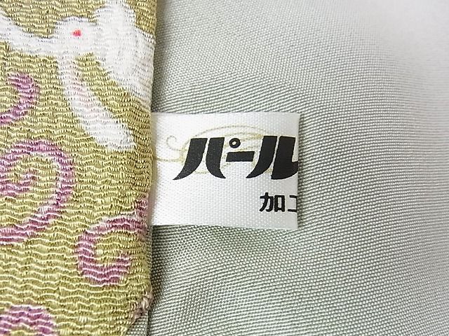 平和屋2■極上　小紋　兎　唐草文　鬼しぼ縮緬　逸品　未使用　DZAA0525kh4