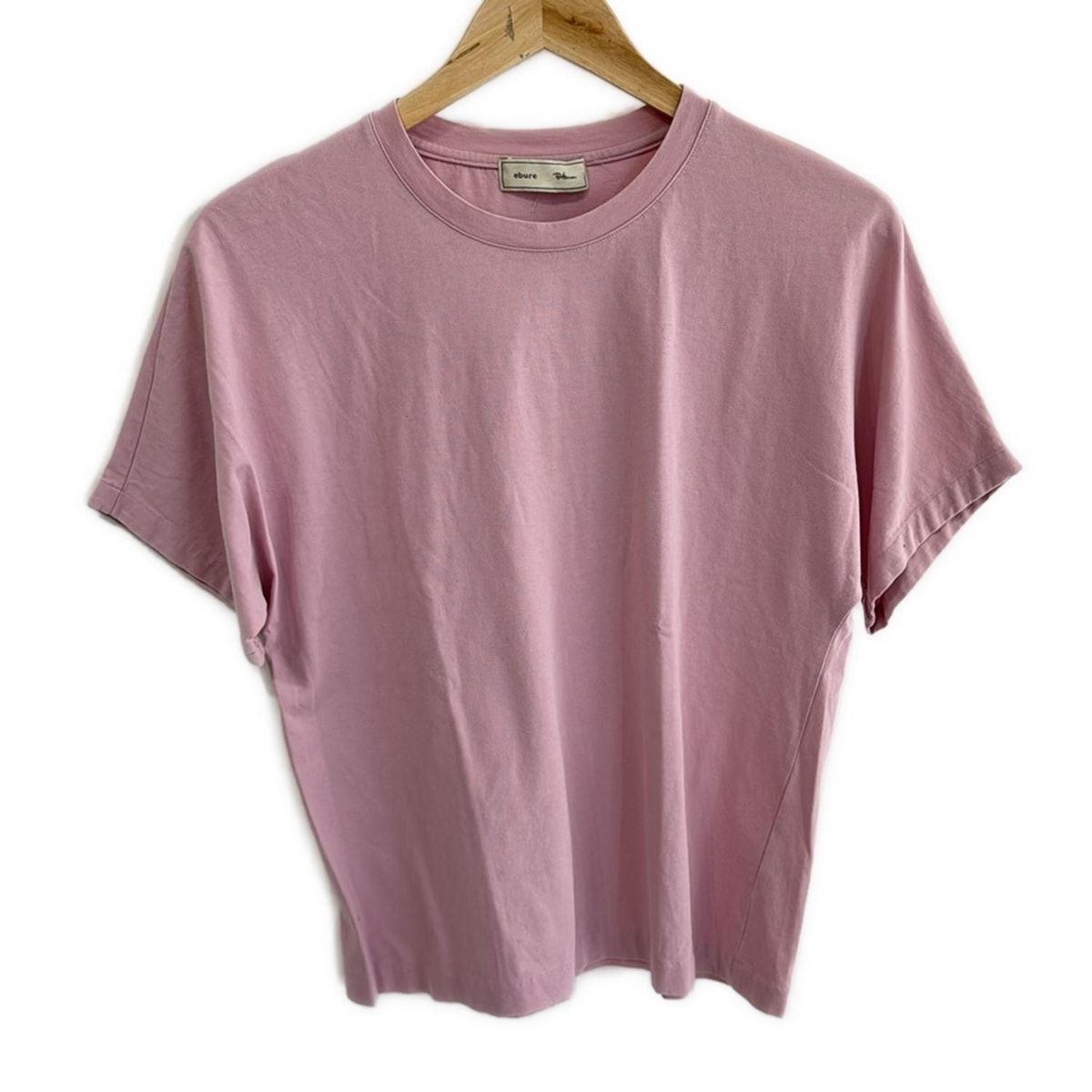 【美品】 ebure エブール グレー 半袖ポロシャツ サイズ38 ebure(エブール) 半袖Tシャツ サイズ38 M レディース美品